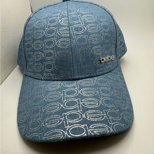 Bebe Blue denim Logo Cap